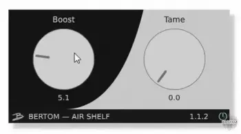 Bertom Audio Air Shelf (Dynamic EQ) v1.2.6 x64 x86 VST3 AU AAX LiNUX WiN MAC动态EQ-康灵博客